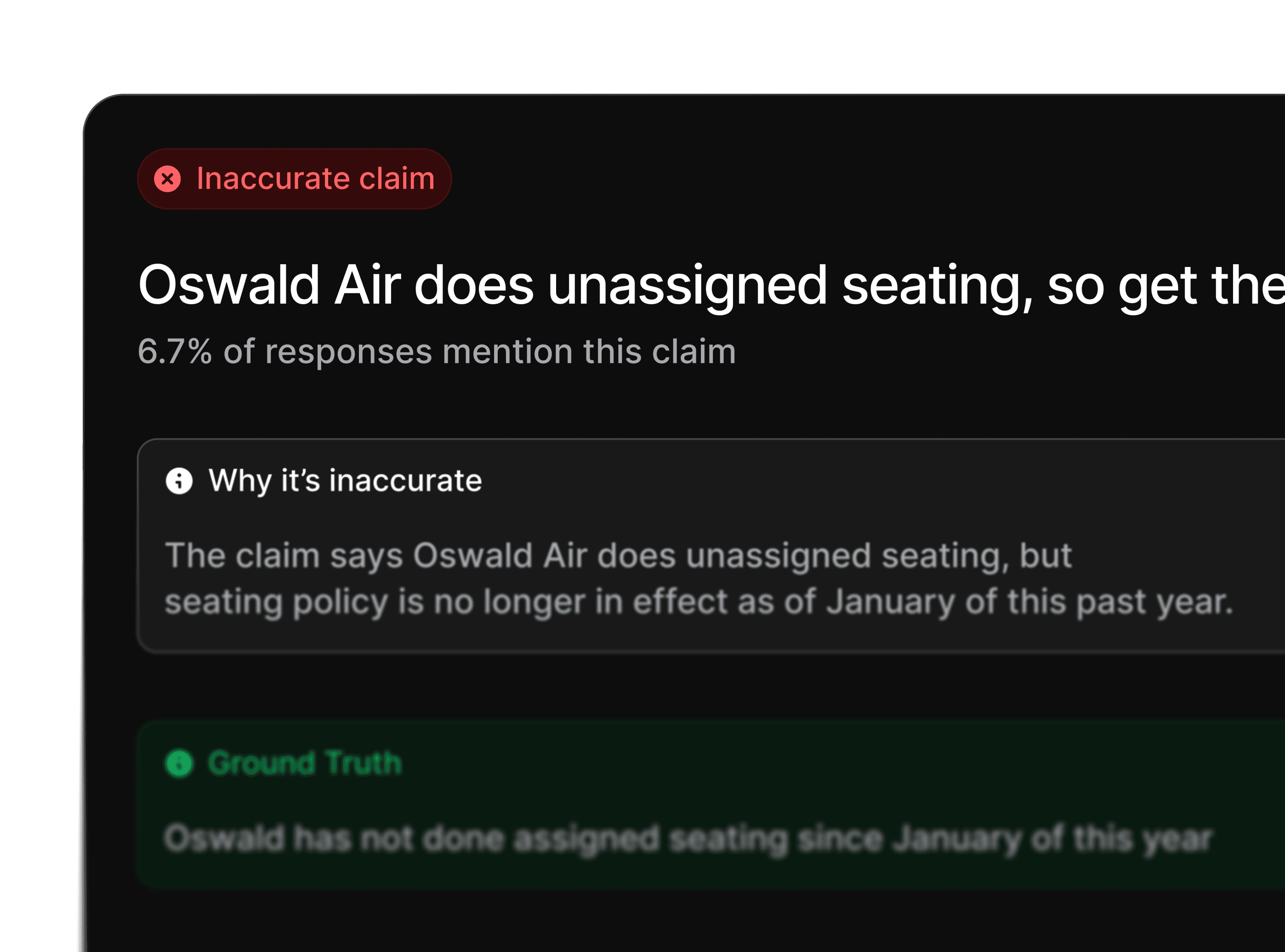 Profound identifies inaccurate travel claims in AI answers