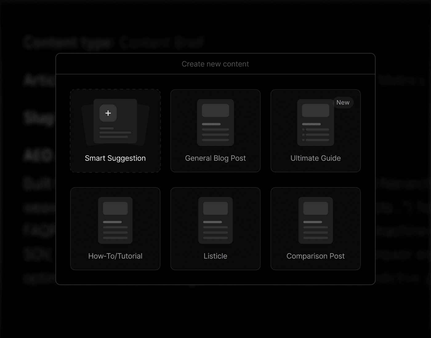 Profound provides proven templates to generate content