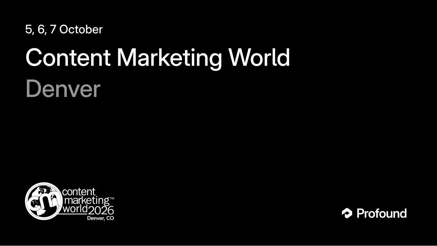 Content Marketing World: Denver