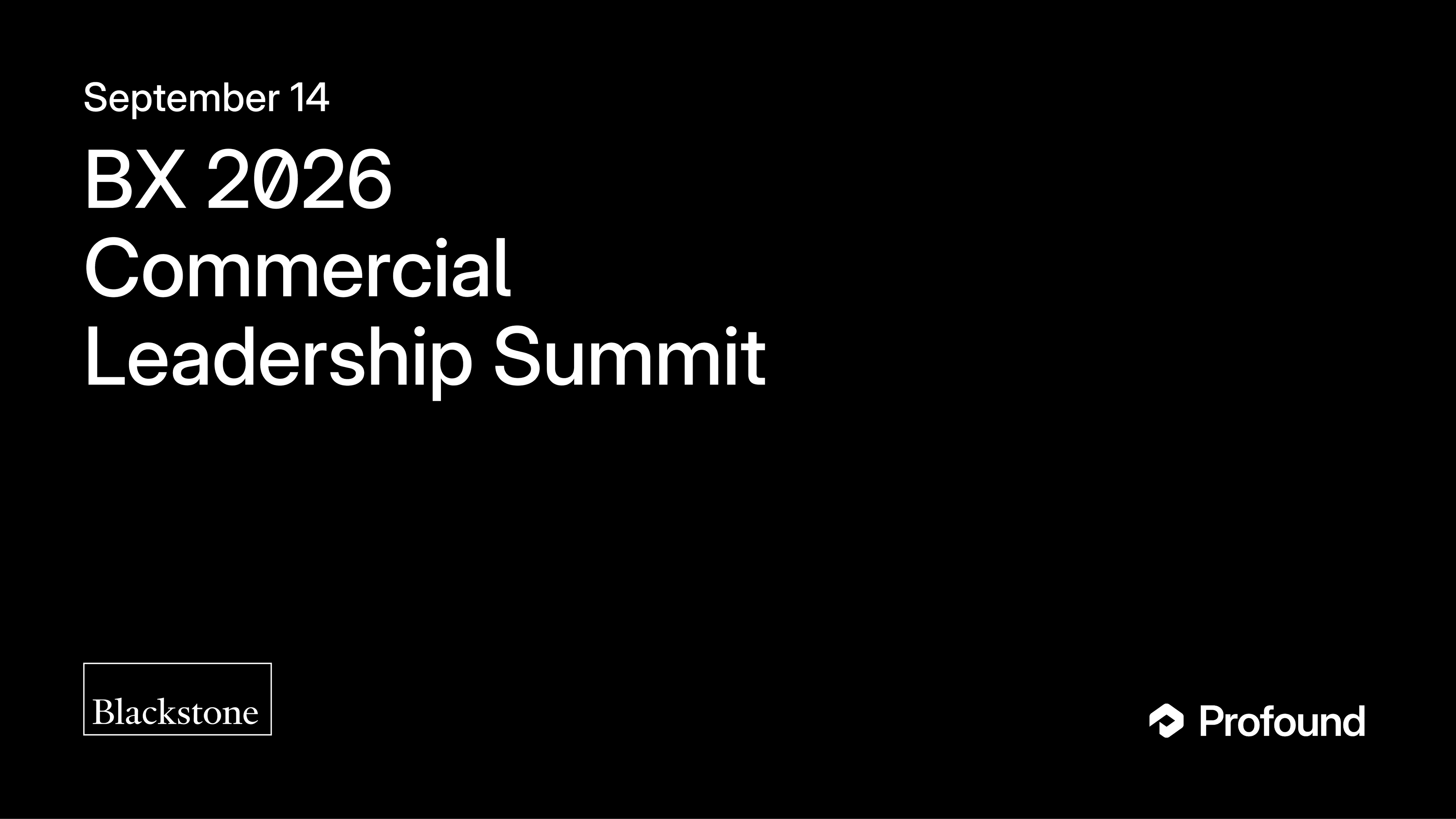 BX 2026 Commercial Leadership Summit