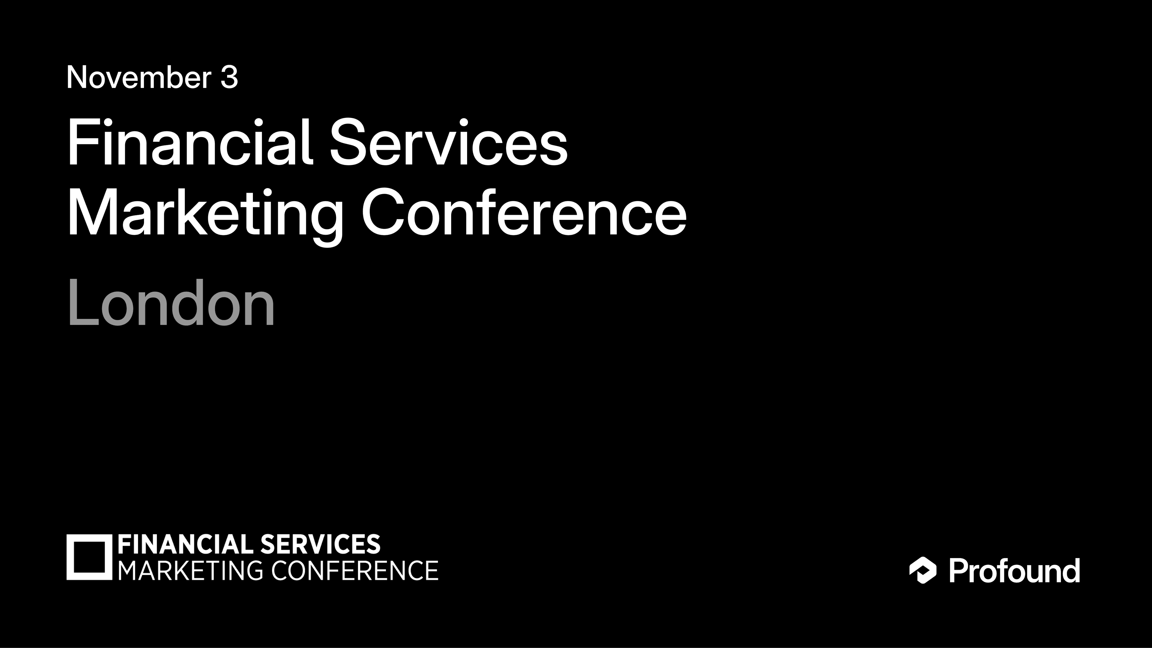 Financial Services Marketing Conference