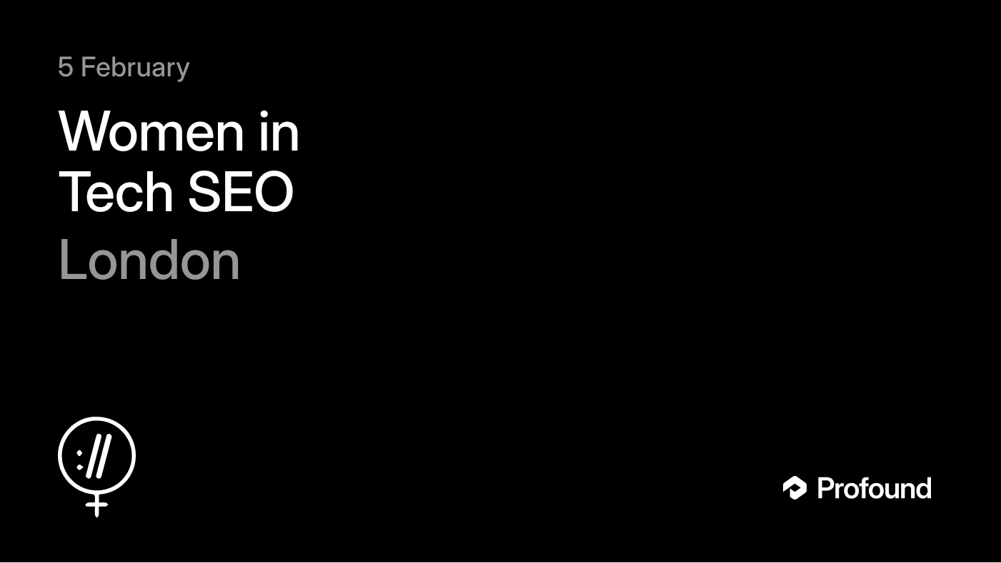 Women in Tech SEO: London