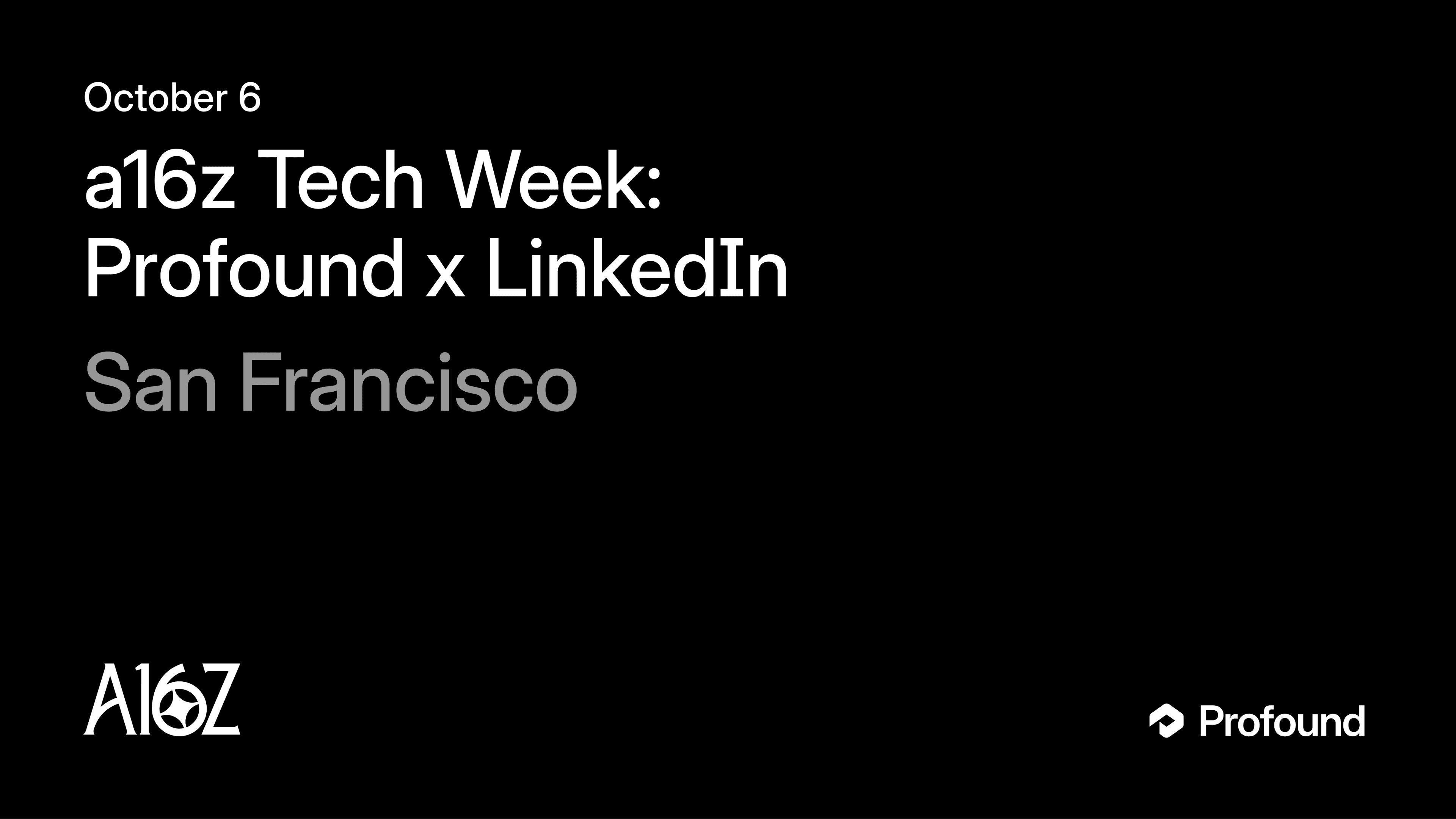 a16z Tech Week: Profound x LinkedIn