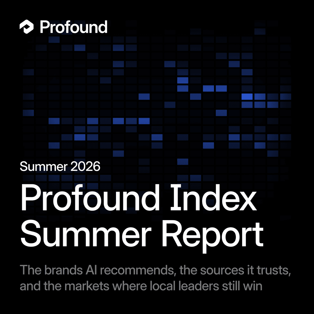 Profound Index Report: Summer 2026