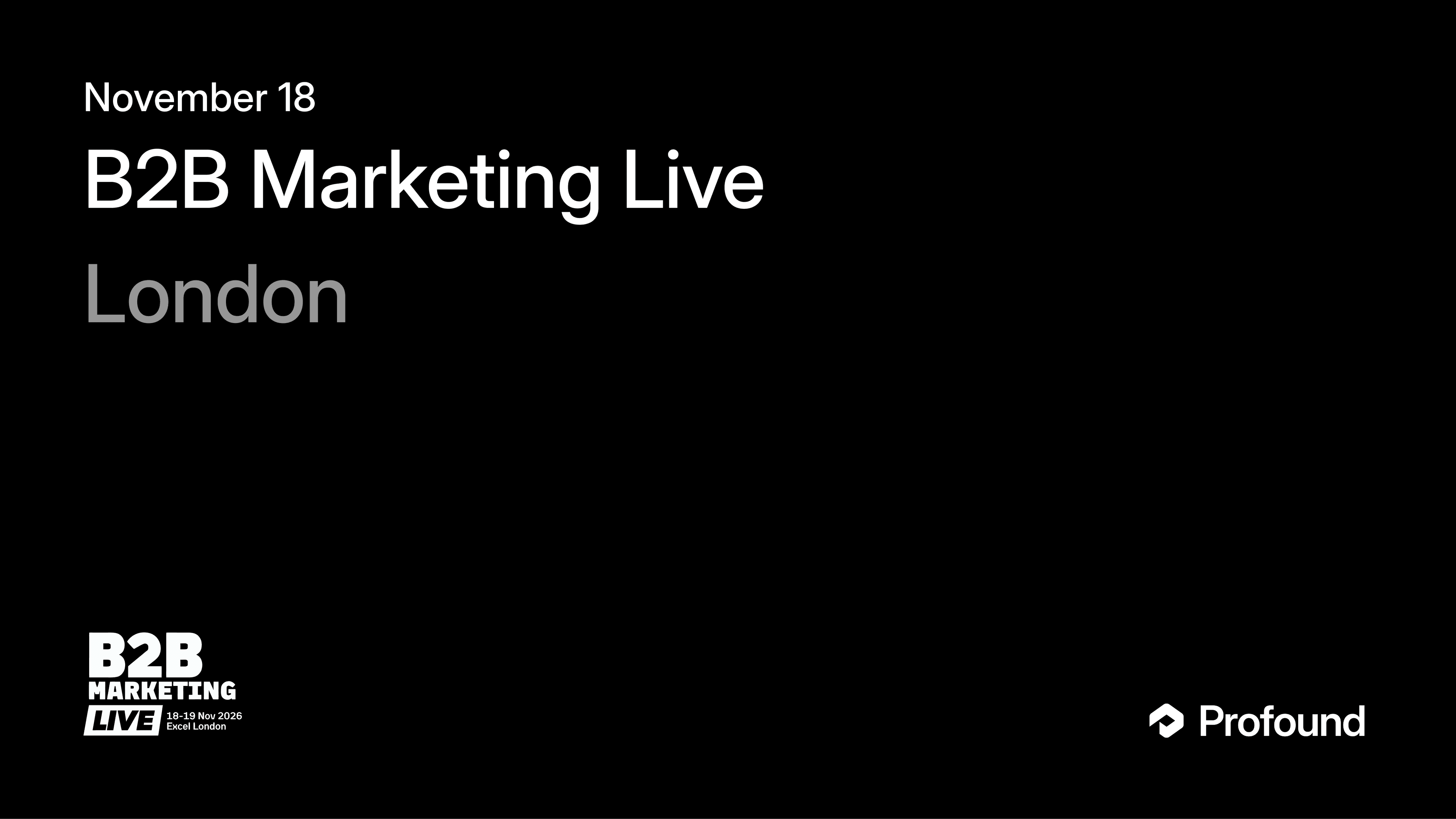 B2B Marketing Live