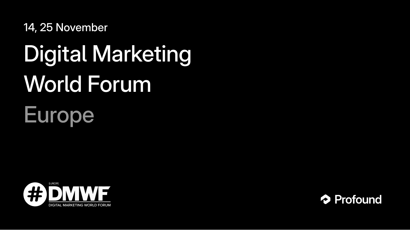 Digital Marketing World Forum: Europe