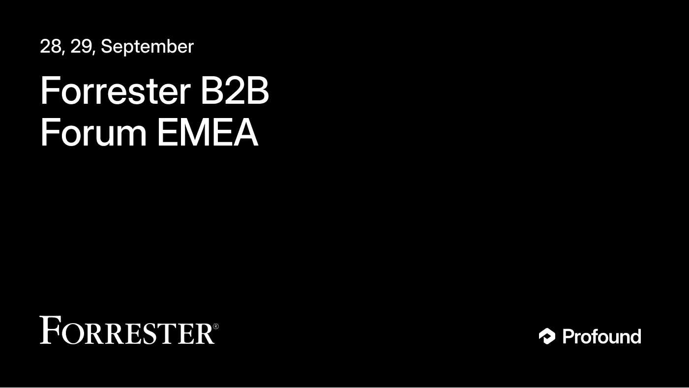 Forrester B2B Forum EMEA
