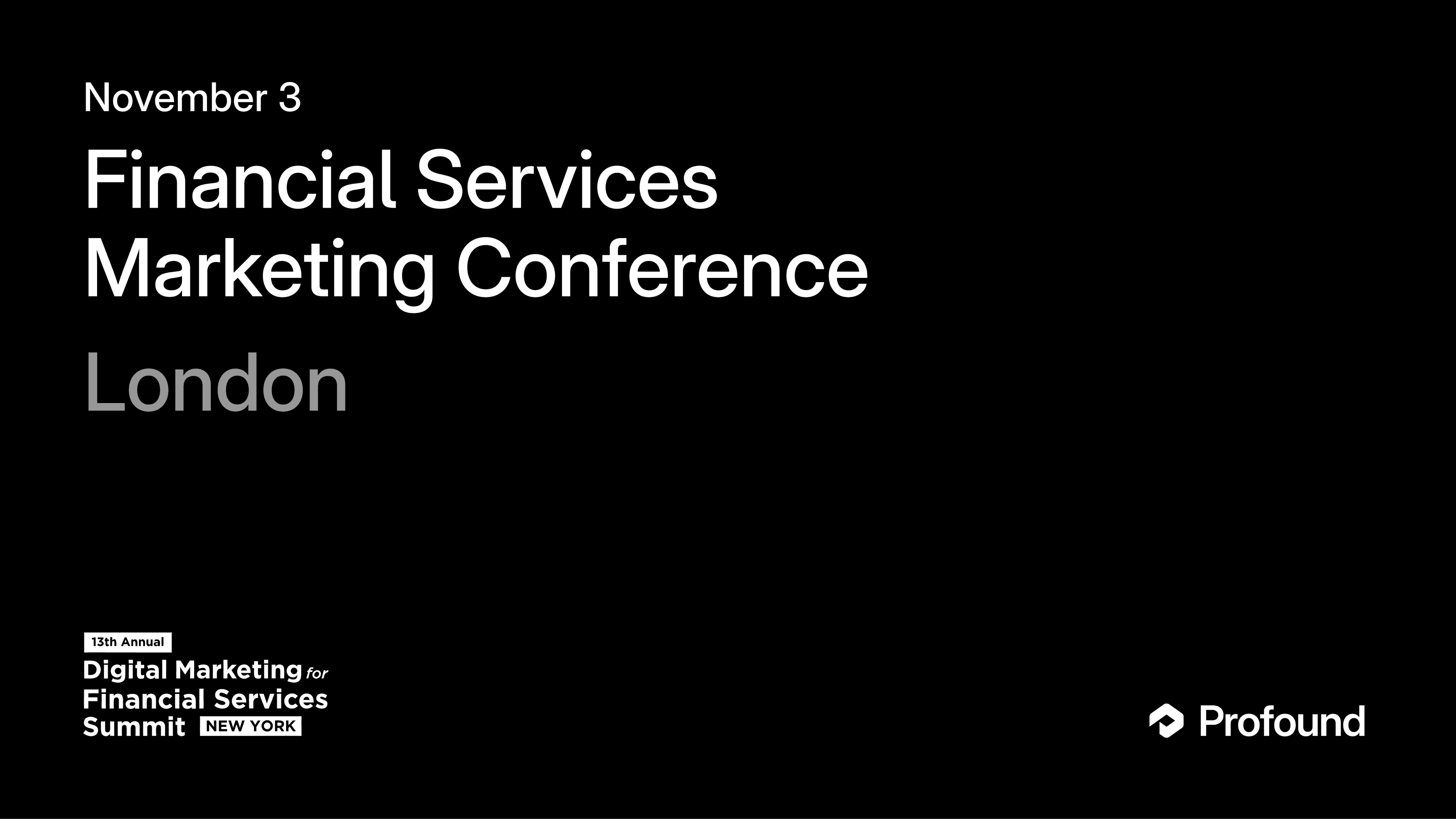 Financial Services Marketing Conference
