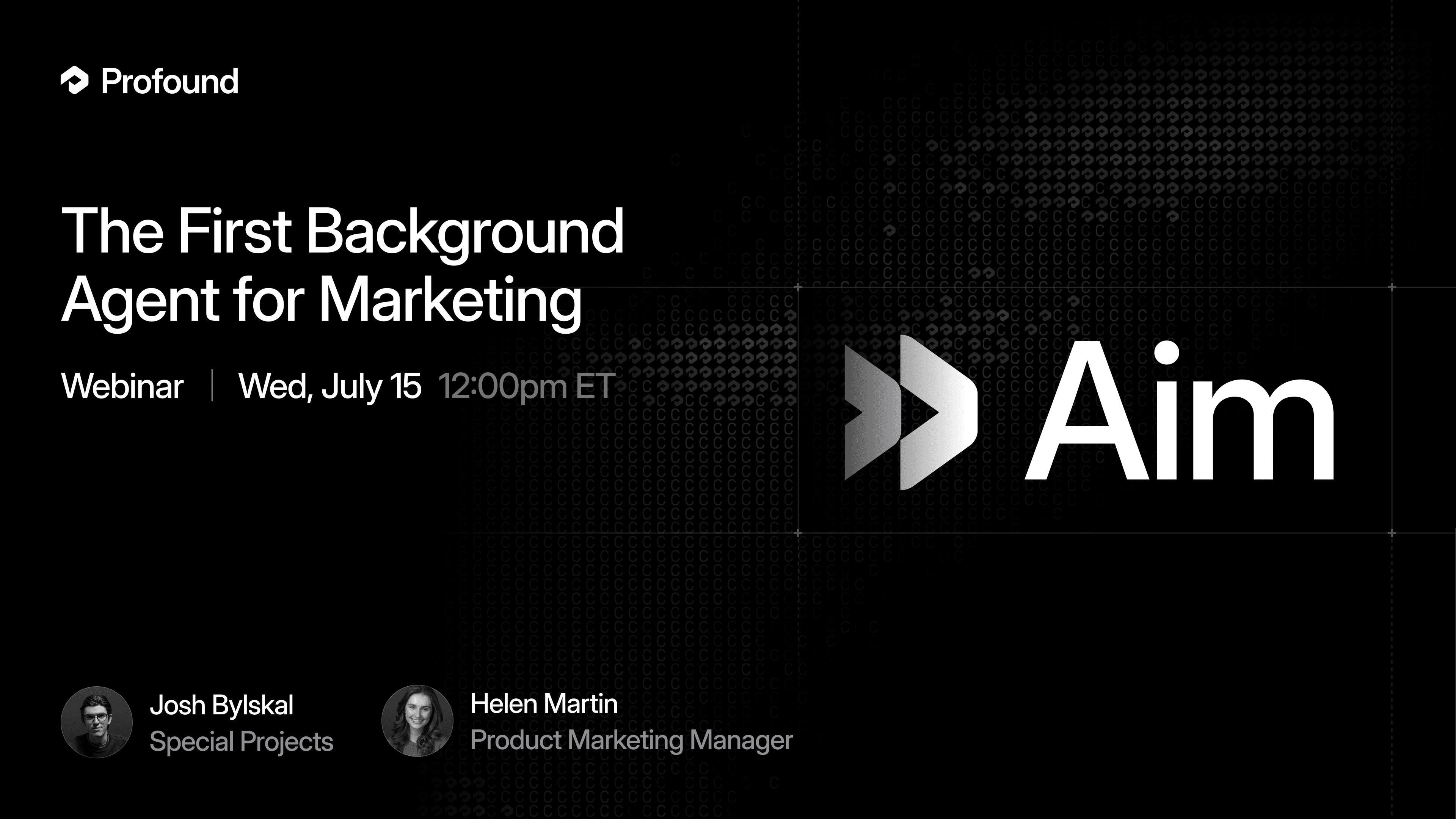 Meet Aim: The first background agent for marketing