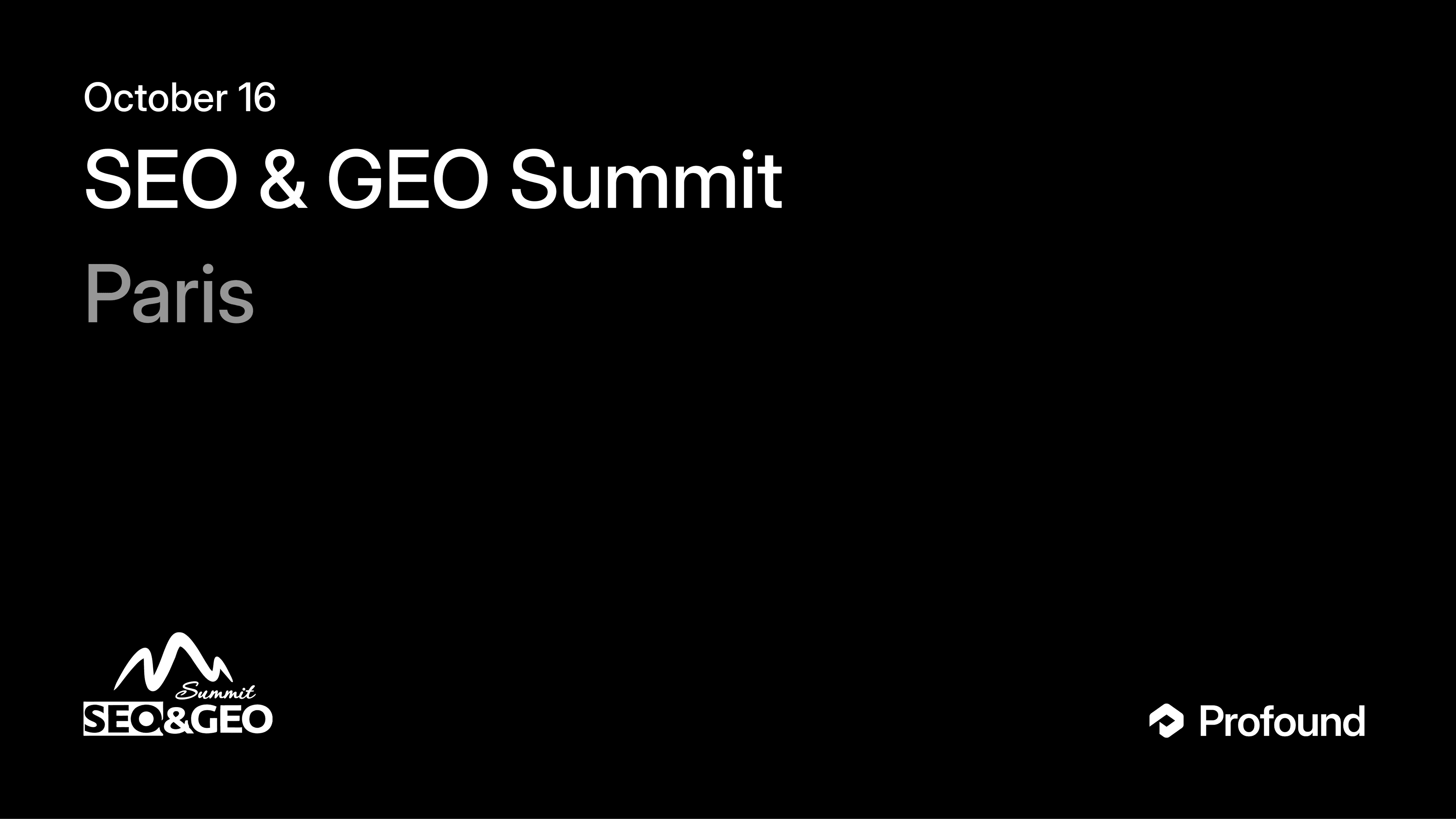 SEO & GEO Summit
