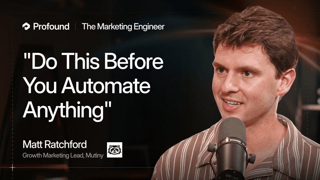 How Mutiny’s Only Growth Marketer Uses AI | Matt Ratchford