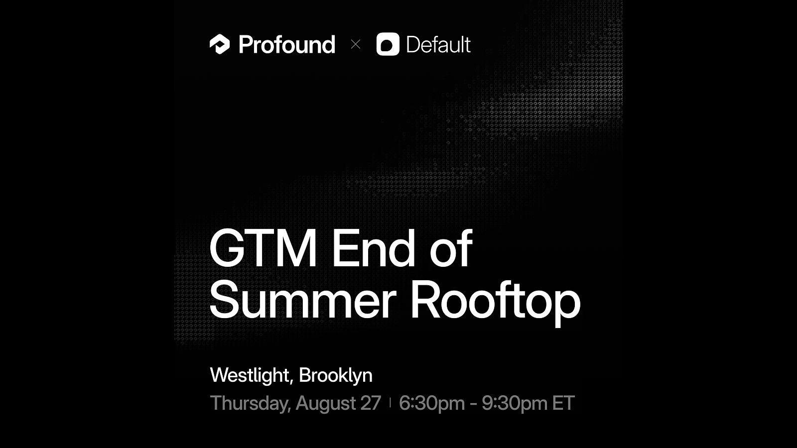 GTM End of Summer Rooftop
