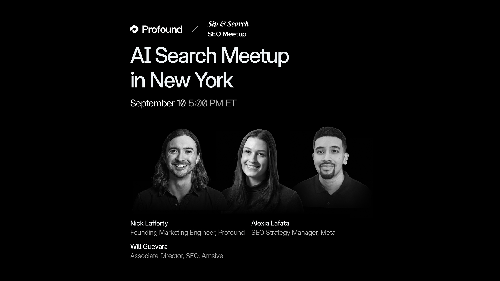Sip & Search + Profound: AI Search Meetup in New York
